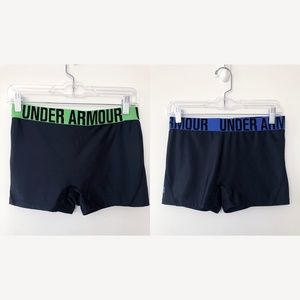 Under Armour Compression Shorts, Bundle of 2 Black